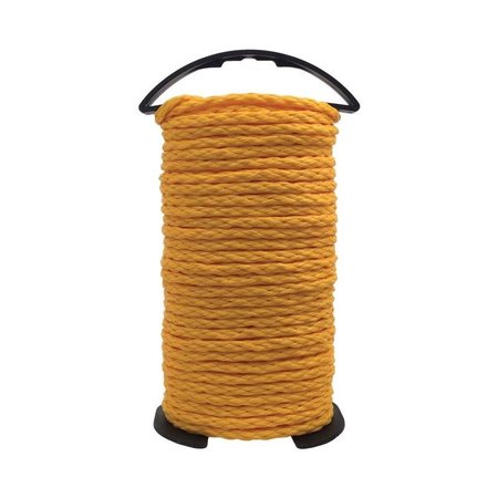 KOCH 1/4 in. D X 100 ft. L Yellow Hollow Braided Polypropylene Rope 5060812
